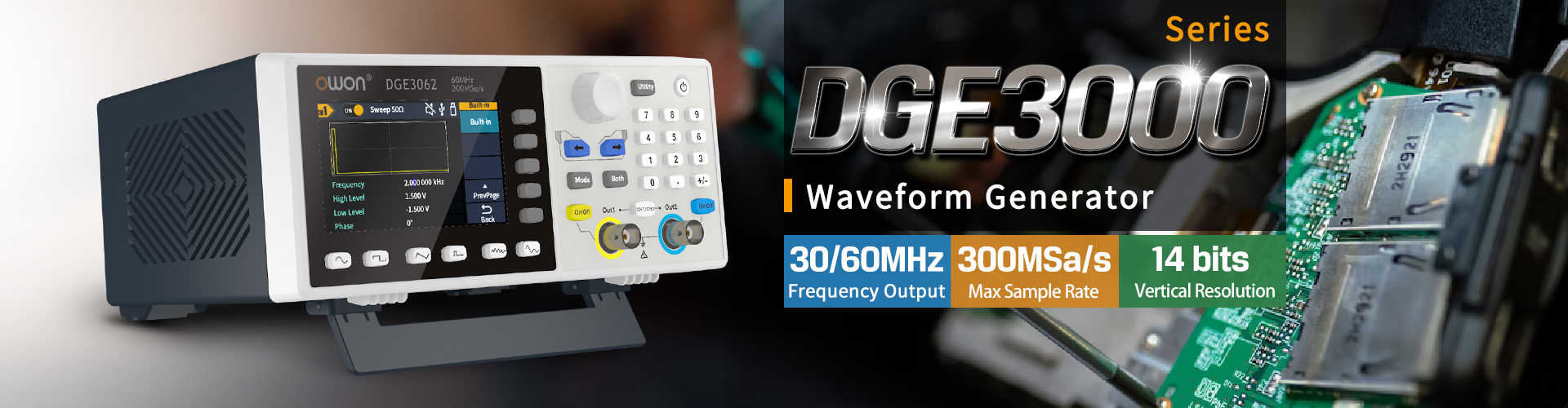 DGE3000 Series Arbitrary Waveform Generator