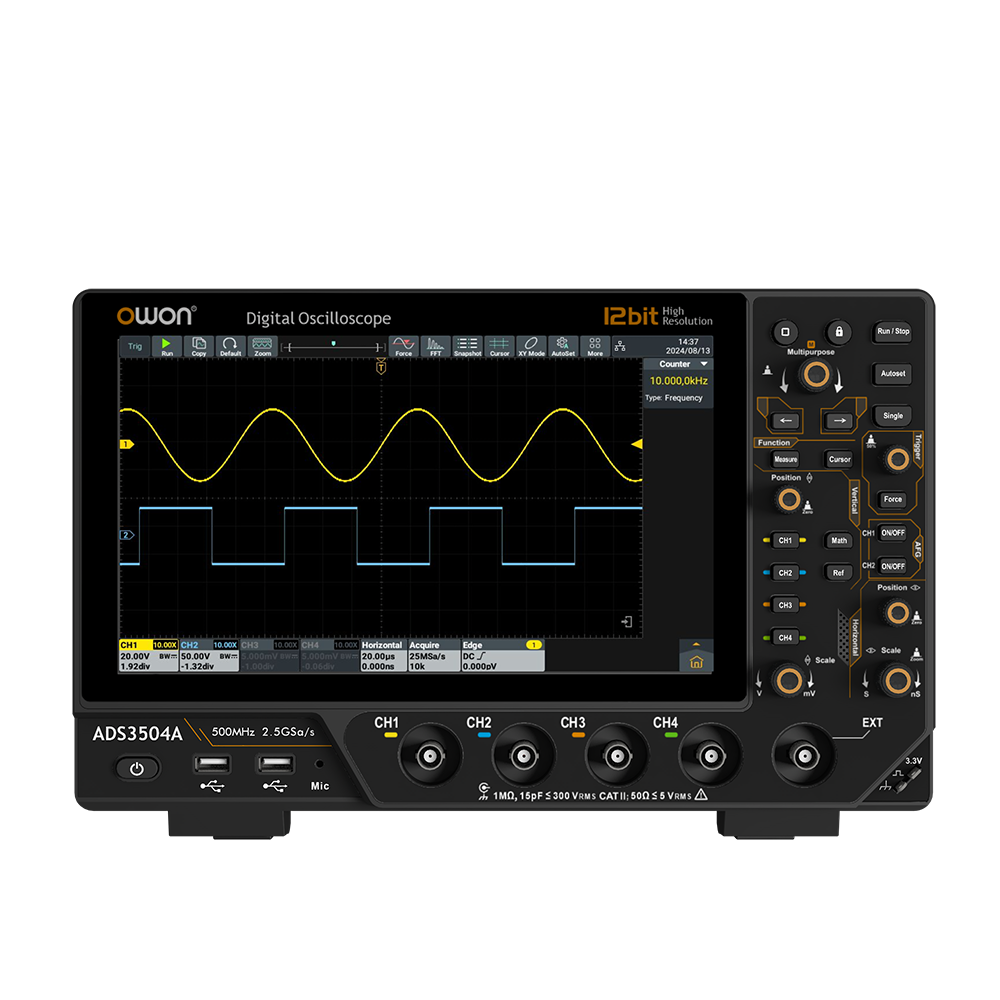 ADS3000A Series 12 bits Multifunction Digital Oscilloscope