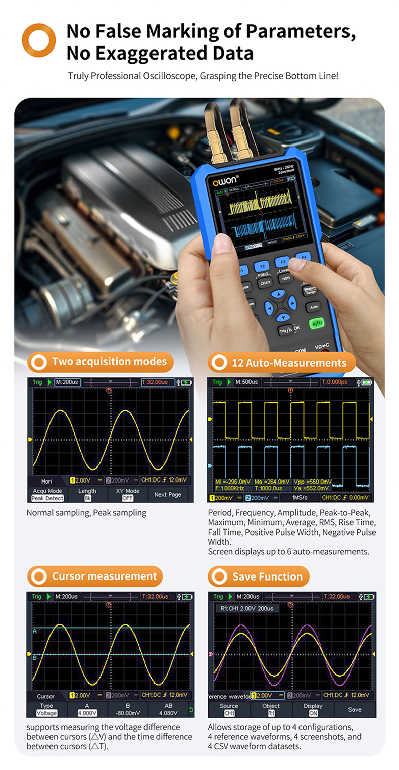 HSA2000 Series Multifunction Handheld Spectrum Analyzer